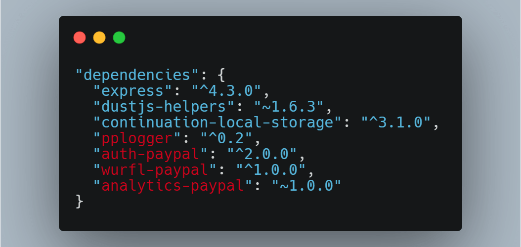 external dependencies coding