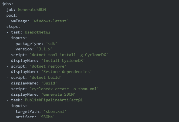 Integrate SBOM Tools into the Pipeline